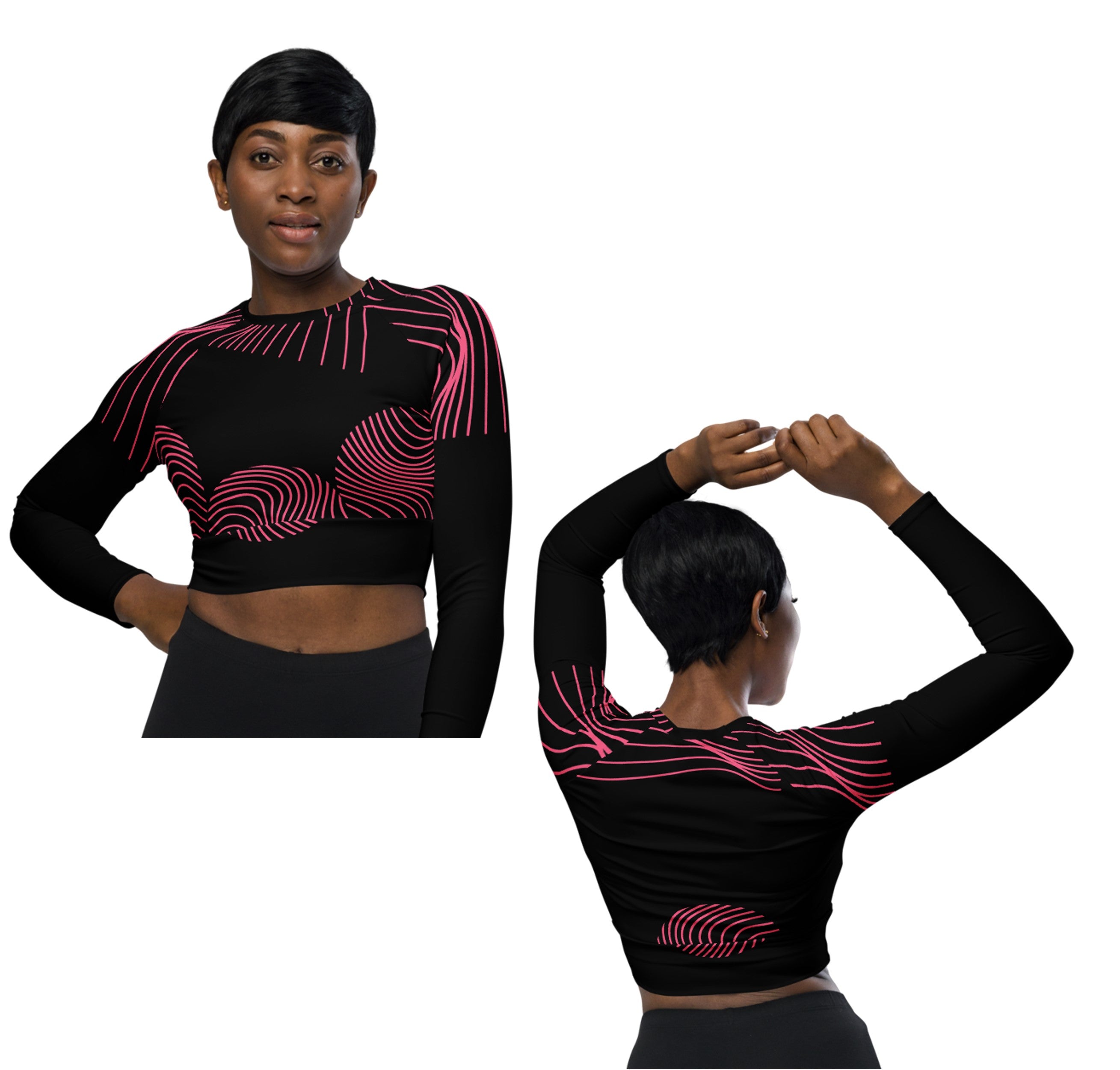 black-cropped-top-gym-yoga-running-dance-top-long-sleeve-viva-magenta-ripplefx-wickedyo1